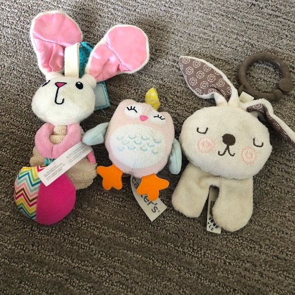 Carter's | Toys | Euc Vguc Carters Plush Bunny Stroller Car Carrier ...